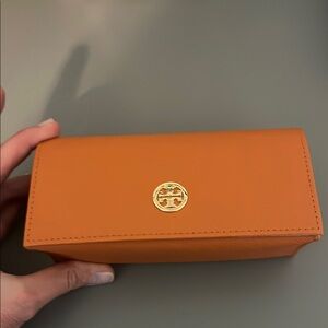 Tory Burch Orange glasses storage case